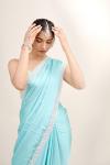 Marine Star Crepe Saree