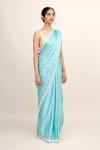 Marine Star Crepe Saree