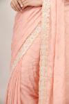 Dahlia Pink Crepe Saree