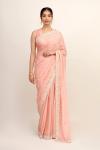 Dahlia Pink Crepe Saree