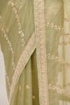 Fern Green Organza Saree