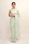 Tea Green Organza Saree