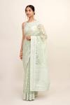 Tea Green Organza Saree