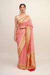 Rouge Pink Georgette Saree