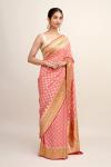 Rouge Pink Georgette Saree