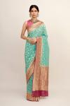 Sapphire Blue Georgette Saree