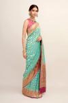 Sapphire Blue Georgette Saree