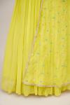 Lime Green Georegette Anarkali