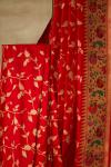 Red Paithani Pure Zari Silk Saree