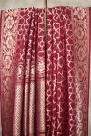 Fuchsia Banarasi Tussar Silk Saree