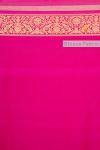 Fuchsia Pink Pure Zari Silk Saree