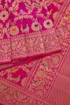 Fuchsia Pink Pure Zari Silk Saree