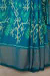 Teal Green Patola Ikat Saree