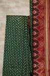 Bottle Green Semi Patan Patola Silk Saree