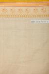 Ivory Pure Zari Silk Saree