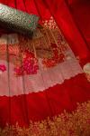 Red Banarasi Silk Saree