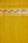 Yellow Pure Zari Silk Saree