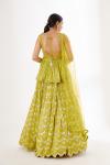 Lime Green Georegette Lehenga