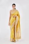 Sunshine Yellow Banarasi Saree