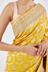 Sunshine Yellow Banarasi Saree