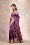 Imperial Mauve Tussar Silk Saree