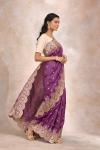 Imperial Mauve Tussar Silk Saree