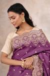 Imperial Mauve Tussar Silk Saree