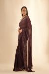 Sterling Maroon Georgette Saree