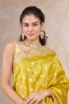 Molten Mustard Banarasi Silk Saree