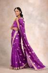 Berry Purple Banarasi Silk Saree