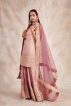 Dusty Pink Banarasi Silk Sharara