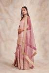 Dusty Pink Banarasi Silk Sharara