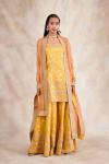 Primrose Yellow Banarasi Silk Sharara