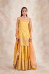 Primrose Yellow Banarasi Silk Sharara