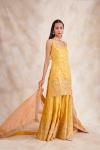 Primrose Yellow Banarasi Silk Sharara