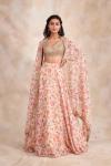 Millennial Pink Organza Lehenga