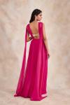 Magenta Drape Gown