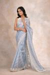 Iris Blue Organza Saree