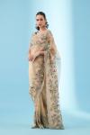 Antique Gold Tissue Organza Saree