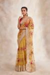 Yellow Tissue Organza Saree