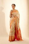 Mint Green Printed Kanjivaram Saree