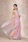 Budding Pink Organza Saree