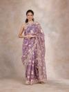 Antique Lavender Organza Saree