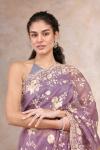 Antique Lavender Organza Saree