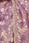 Antique Lavender Organza Saree