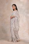 Misty Grey Organza Saree