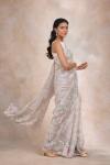 Misty Grey Organza Saree