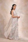 Misty Grey Organza Saree