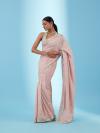 Peach Punch Georgette Saree