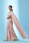 Peach Punch Georgette Saree